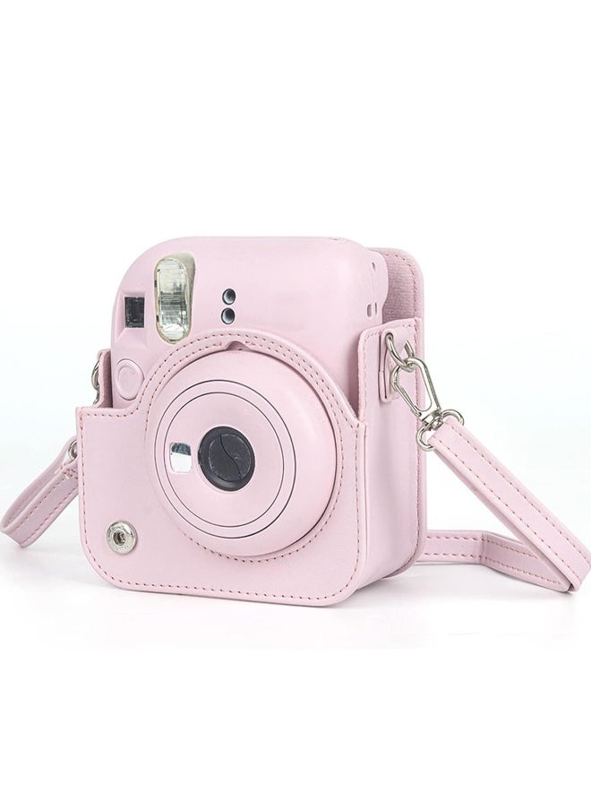 Generic Mini Camera Protective Case Compatible with Fujifilm Instax Mini 12, Instant Camera Case with Adjustable Shoulder Strap, Cute Solid Color Camera Case Compatible with Instax Mini 12 Camera  - Image 4