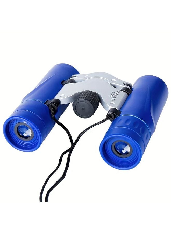 Blue 8x21 High Power Binoculars 10X Magnification 25mm Large Objective Lightweight for Bird Watching Concerts Travel - Image 1
