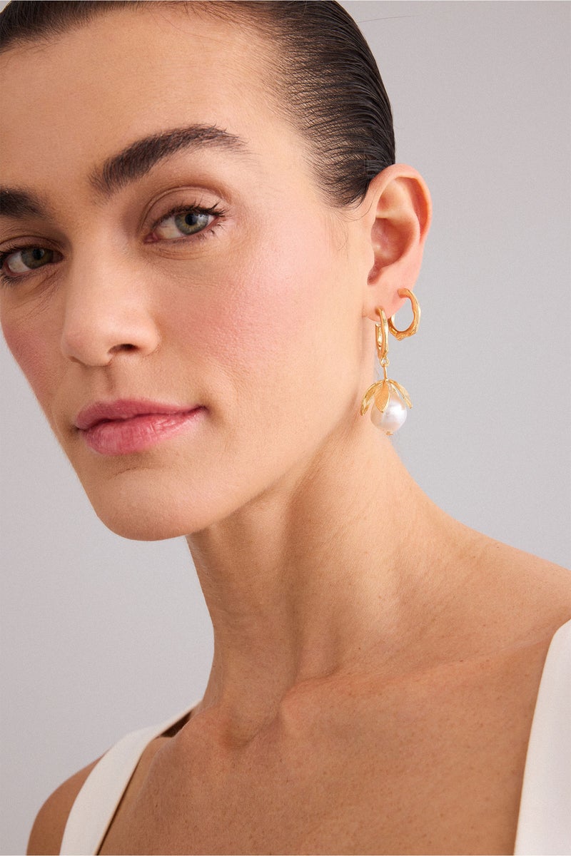 DeFacto Gold Woman Woman 2 Piece Earrings Casual - Image 2