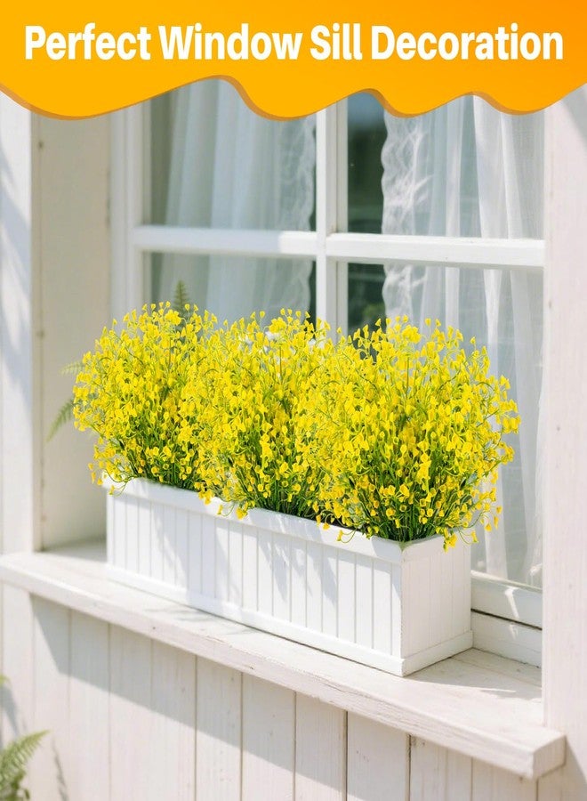 RAINFLOW Thanksgiving Fake Flowers for Decoration - 3PCS Artificial Flowers for Outdoors Fake Plants Indoor Plants Fall Decorations for Home Decor Patio Wedding Decor Thanksgiving Decorations 14.7IN - Image 3