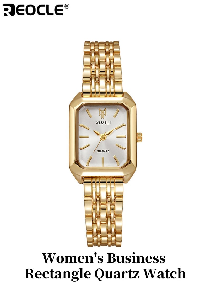 REOCLE Women's Business Rectangle Quartz Watch Luxury  Fashion Analog Wrist Watch or Daily Wear Office Parties Special Occasions - Image 1