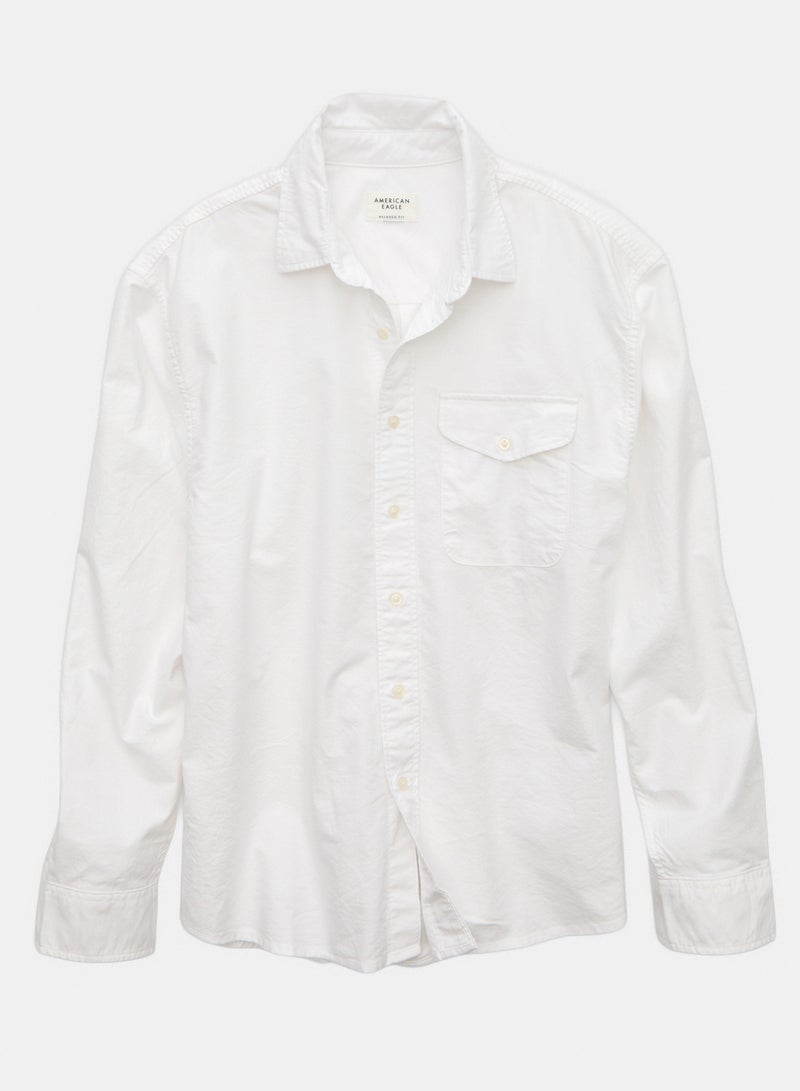 American Eagle AE Everyday Oxford Button-Up Shirt - Image 3