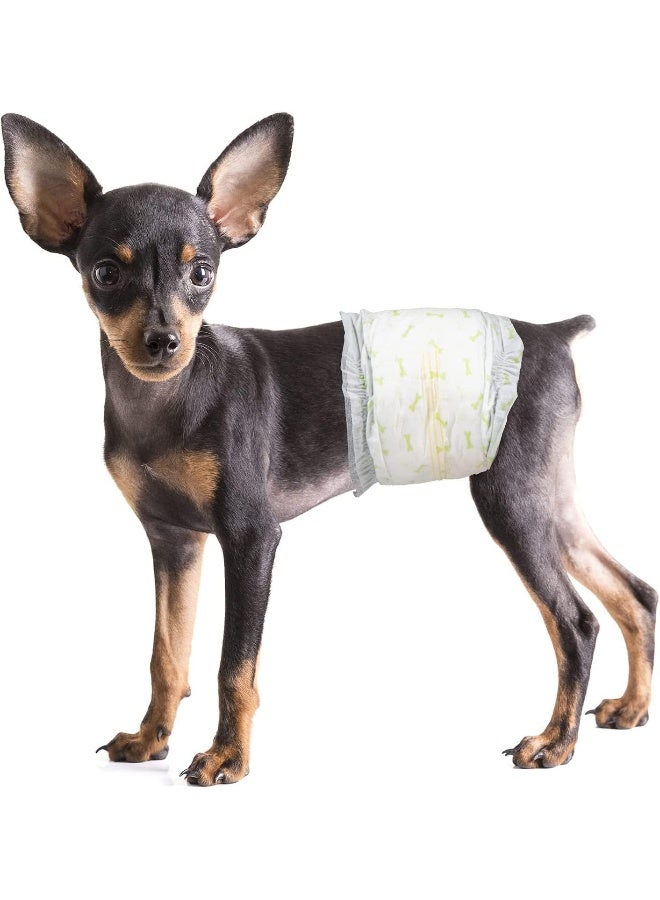 Mumoo Bear Comfortable Male Dog Diapers - 10-Pack Super Absorbent Disposable Male Dog Wraps- Leakproof Belly Wraps for Incontinence, Excitable Urination - Image 1
