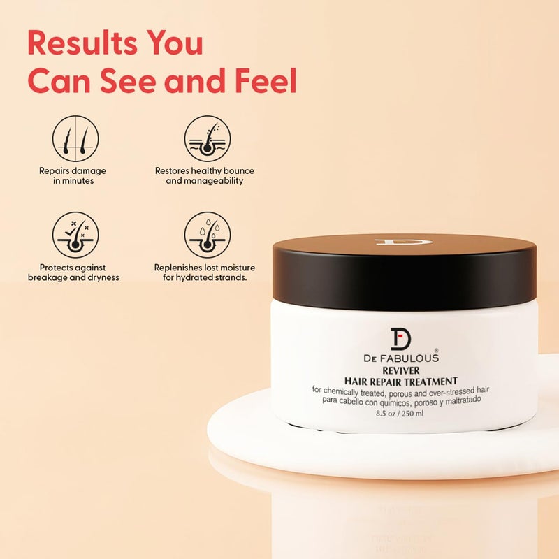 De Fabulous Reviver Hair Repair Treatment Treatment 8.5 oz - Image 4