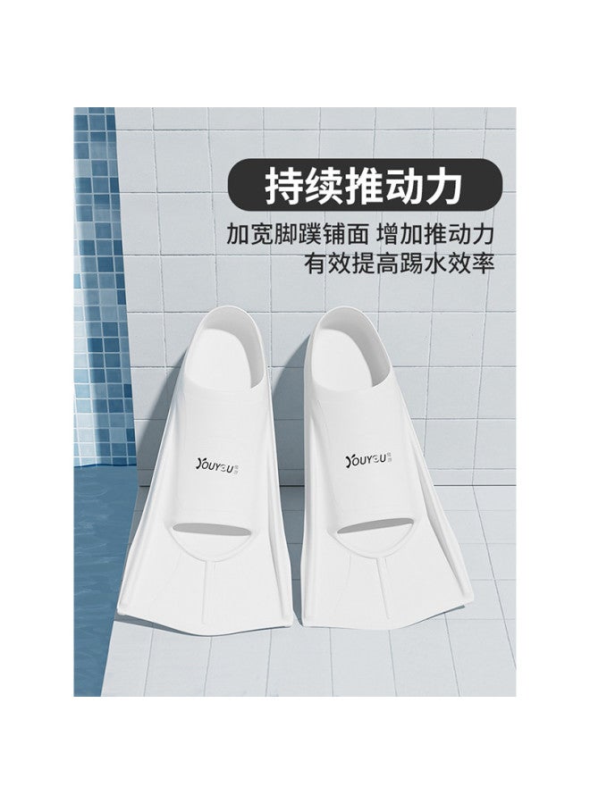 YouYou Swimming Fins For Men And Women, Freestyle Duck Feet Paddle, Children And Adult Diving Specialized Silicone Fins, Breaststroke Training Equipment - Image 3