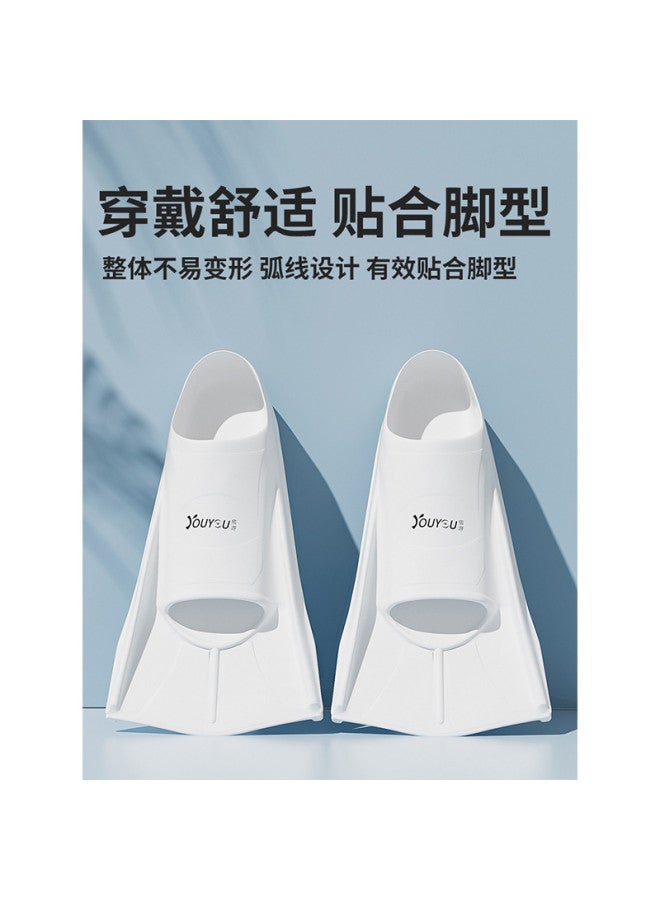 YouYou Swimming Fins For Men And Women, Freestyle Duck Feet Paddle, Children And Adult Diving Specialized Silicone Fins, Breaststroke Training Equipment - Image 4