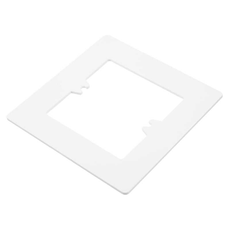 White Decorative Wall Hole Cover Plate Easy to Install 1 Pack - Image 2