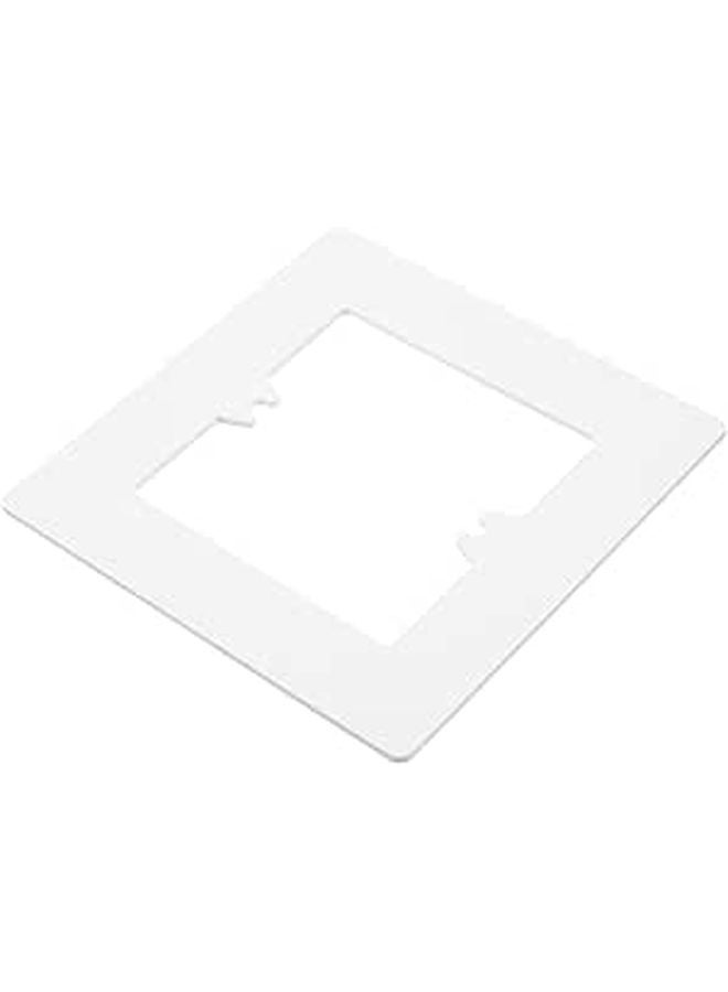 White Decorative Wall Hole Cover Plate Easy to Install 1 Pack - Image 1
