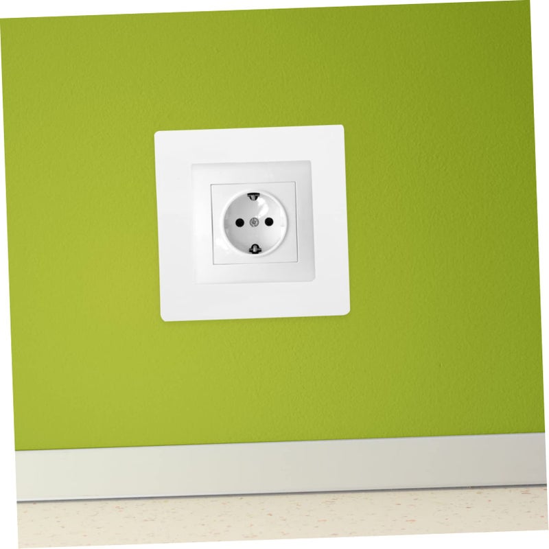 White Decorative Wall Hole Cover Plate Easy to Install 1 Pack - Image 4