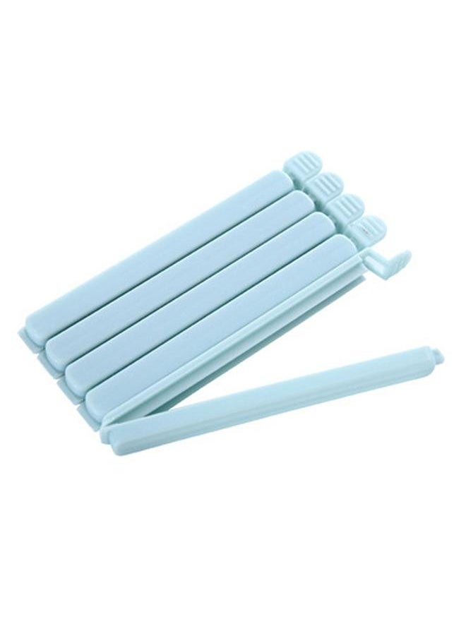 Thoraya 5Pcs Food Bag Sealing Clip Plastic Snack Package Storage Reusable Portable L Blue  - Image 1
