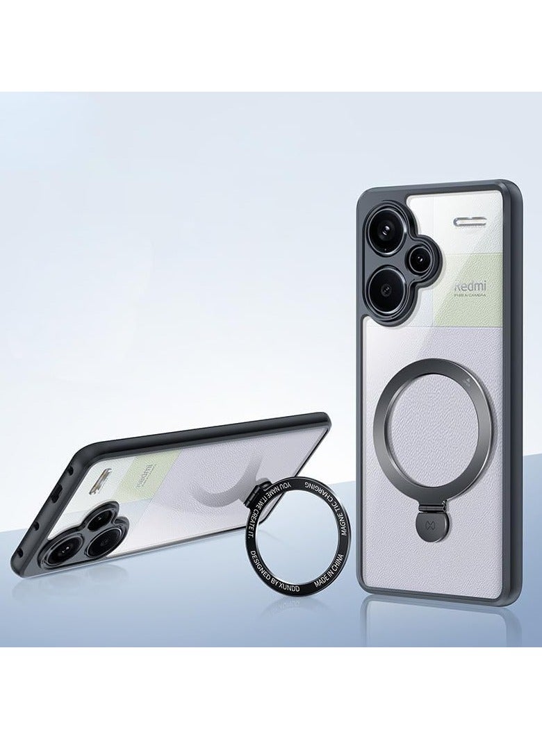 Redmi Note 13 Pro Plus Drop Tested Shockproof Clear Slim Case Compatible with Magsafe Stand Shockproof TPU Frame Camera - Image 1