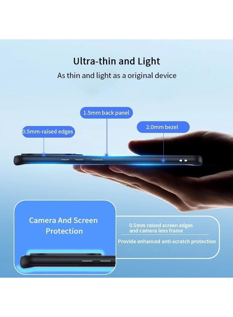 Redmi Note 13 Pro Plus Drop Tested Shockproof Clear Slim Case Compatible with Magsafe Stand Shockproof TPU Frame Camera - Image 5