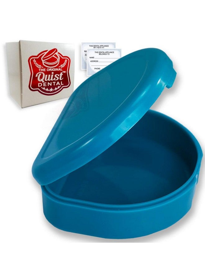 Quist Dental QUIST (TM) Solid Orthodontic Retainer Case (Turquoise) - Image 1
