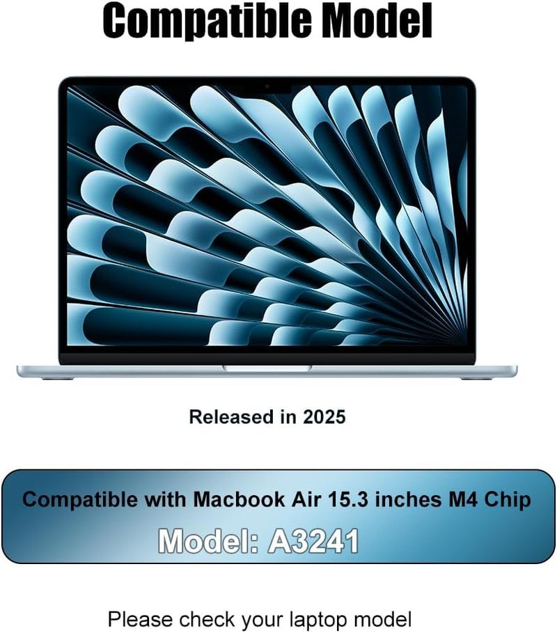 OJOS Screen Protector Compatible with 2025 2024 2023 MacBook Air 15 inch M2 M3 M4 A3241 A3114 A2941 Anti-Fingerprint 5H Hardness (Clear) - Image 3
