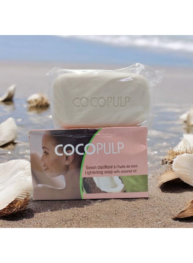 COCOPULP Coco Pulp Coconut Oil Lightening Soap 2PC COMBO – Hydrating & Brightening Bar Soap 2x180g - Image 1