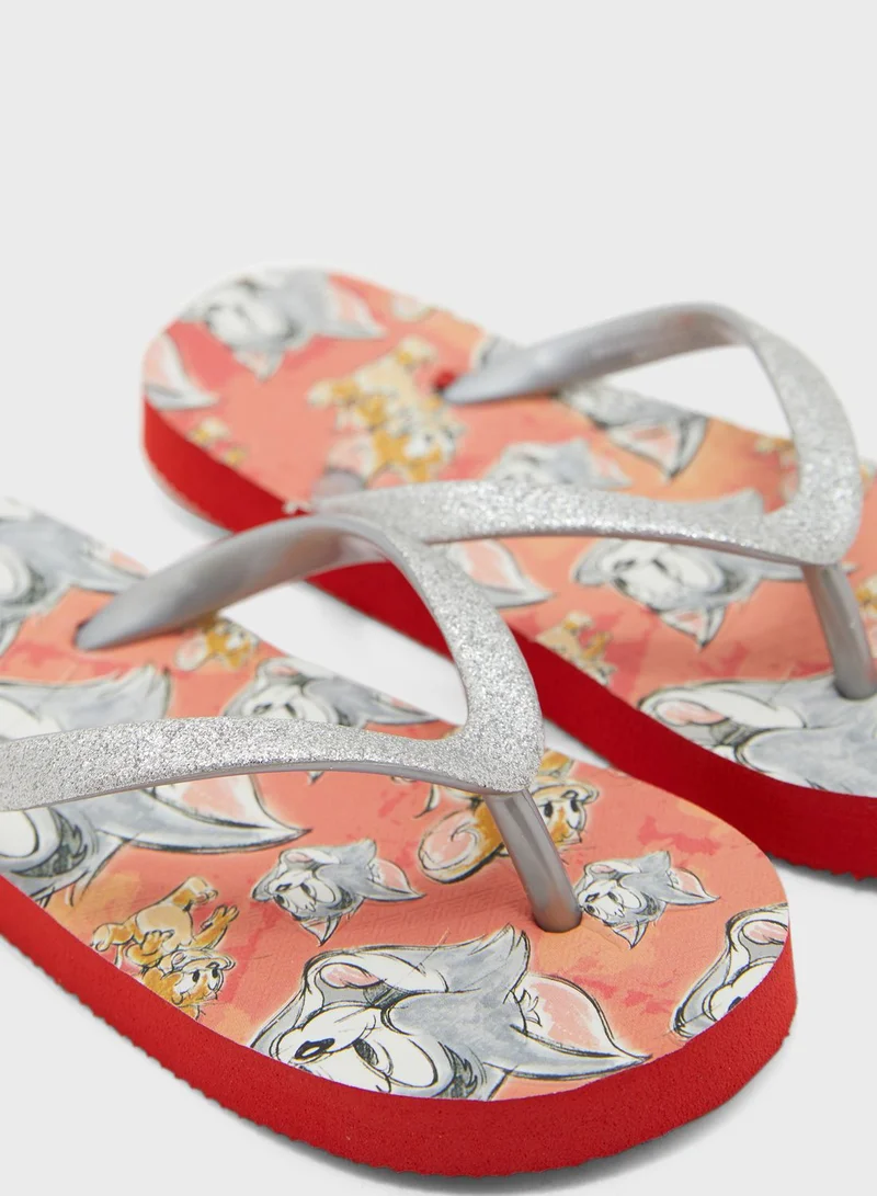 Warner Bros Kids Tom & Jerry Flip Flops
