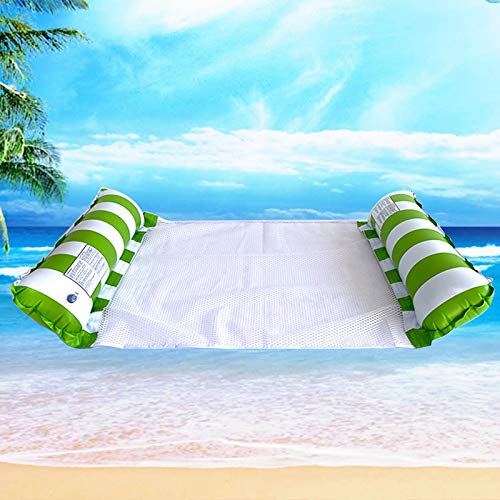 CDDCWZ 4 Pack Inflatable Pool Floats Adult Size Water Hammock4in1 Water Floating Mesh Chair for Adults for Vacation Fun and Rest Summer Events Pool Parties - Image 1