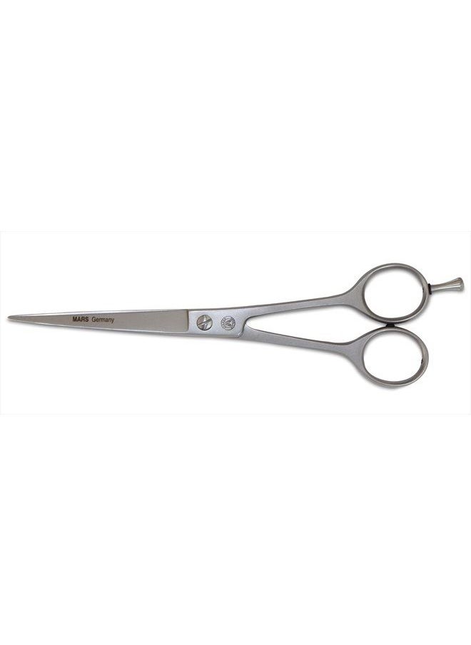 Mars Coat King - Mars Professional Stainless Steel Curved Scissors Shears, Nickel Finish,7" Length - Image 1