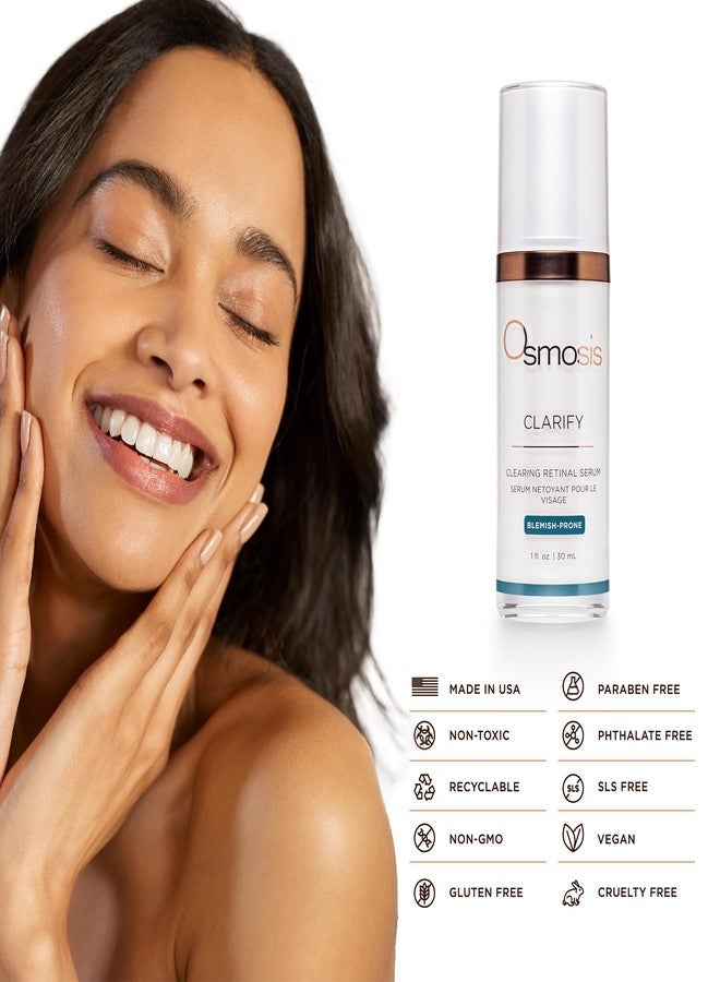 Osmosis Omsosis CLARIFY Clearing Retinal with Vitamin A Serum, Calms and Soothes, for Acne, Pigmented, Oily, and Blemish-Prone Skin, 1 Fl Oz - Image 5