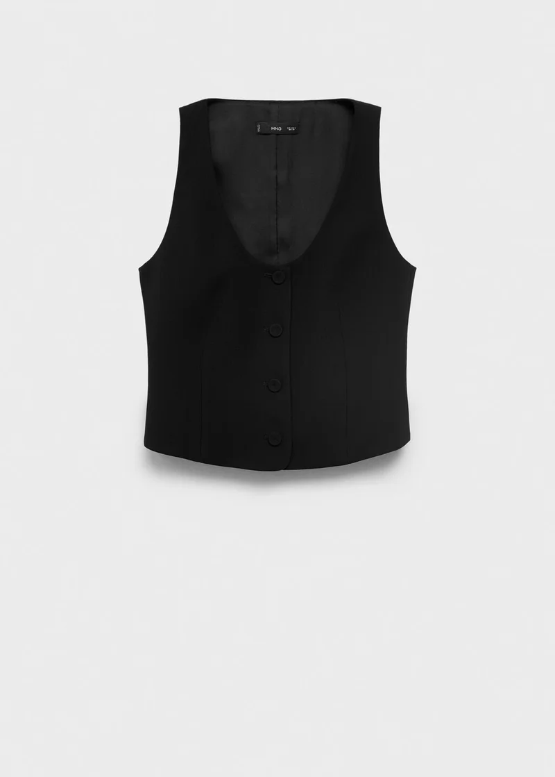 MANGO Suit waistcoat with buttons