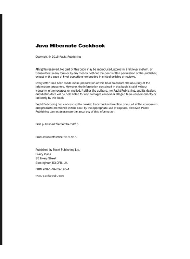 Java Hibernate Cookbook: A Comprehensive and Practical Guide to Java Hibernate Applications - Image 2