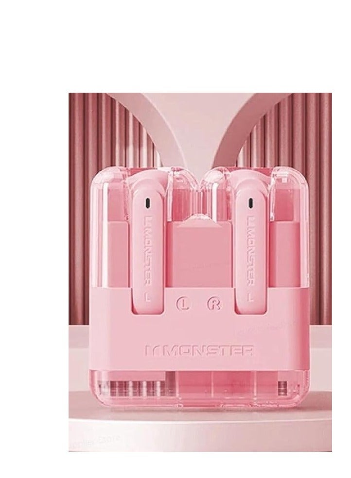 Monster Bluetooth 5.3 TrueWireless Earbuds XKT12 (Pink)