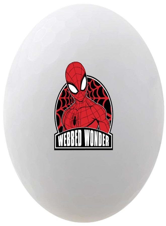 Volvik Vivid Soft Marvel Golf Ball Gift Set with Ball Marker (4 Pack) (Spider Man) - Image 3