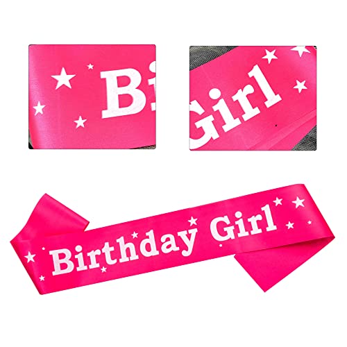 AFTERSTITCH Happy Birthday Girl Sash for decoration sash ribbon props set for party celebration Items combo kit Set (birthday girl sash for kids women) - Image 5