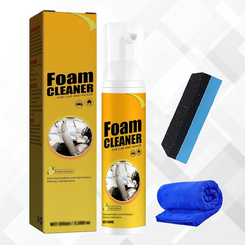 woobles 2023 Car Magic Foam Cleaner, Magic Foam Cleaner for Car, Foam Cleaner All Purpose Heavy Duty, Multipurpose Foam Cleaner, Car Kitchen Cleaner, 100ml (1) - Image 1
