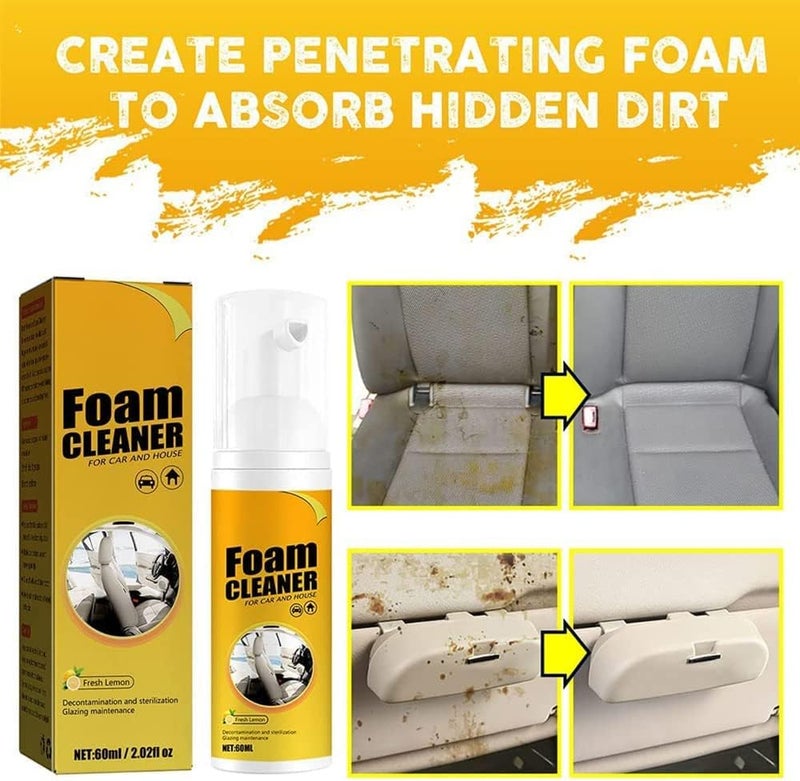 woobles 2023 Car Magic Foam Cleaner, Magic Foam Cleaner for Car, Foam Cleaner All Purpose Heavy Duty, Multipurpose Foam Cleaner, Car Kitchen Cleaner, 100ml (1) - Image 4