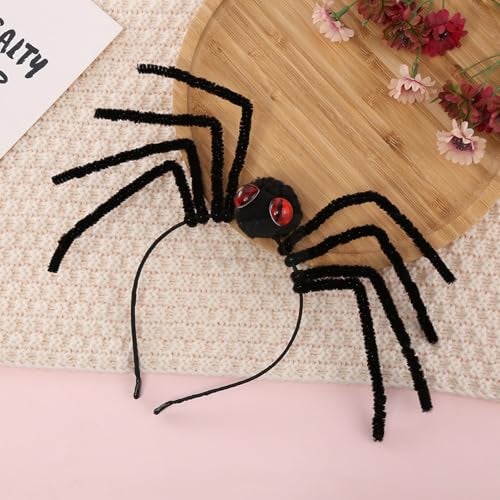 TLISMI Halloween Spider Headband for Girls & Women – Creepy Black Spider with Red Eyes & Bendable Legs | Fun Scary Costume Hair Accessory for Kids, Trick-or-Treat, Cosplay, Parties & Dress-Up - Image 5