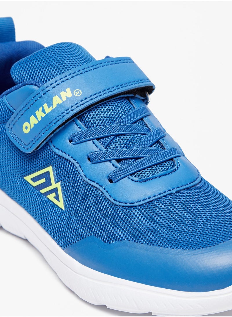 Oaklan by Shoexpress - Boys Logo Print Sports Shoes with Hook and Loop Closure - Image 1