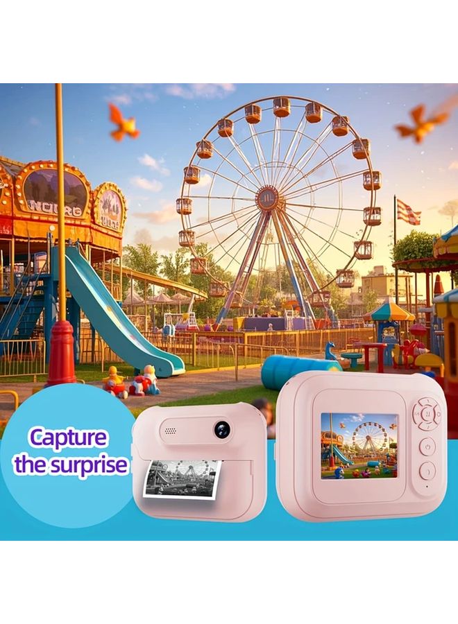 Youth Portable Photo Printer With USB Charging Multiple Shooting And Recording Modes Music Games Perfect Gift For Friends Available In 5 Colors Green Pink White Purple Blue - Image 4