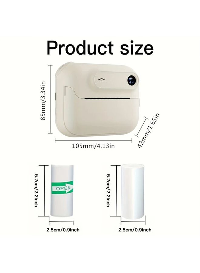 Youth Portable Photo Printer With USB Charging Multiple Shooting And Recording Modes Music Games Perfect Gift For Friends Available In 5 Colors Green Pink White Purple Blue - Image 2