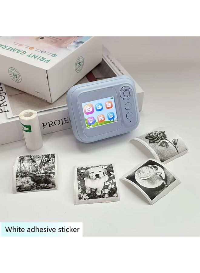 Youth Portable Photo Printer With USB Charging Multiple Shooting And Recording Modes Music Games Perfect Gift For Friends Available In 5 Colors Green Pink White Purple Blue - Image 5