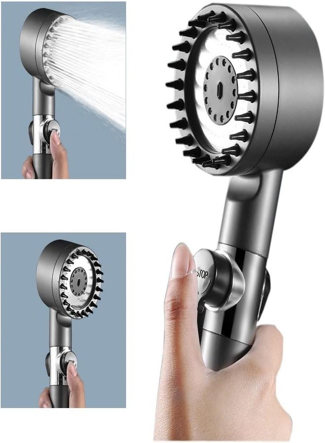 رأس دش محمول بالضغط العالي مزود بمرشحات - 3 أوضاع رش ووضع مسدس رش قابل للفصل - Image 1