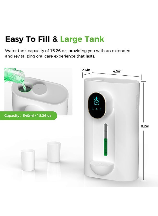 Automatic Mouthwash Dispenser,3-Stage Adjustable,USB Rechargeable,Wall-Mounted for Tabletop Use,No Drilling Required,For Restrooms/Public Places(White) - Image 5