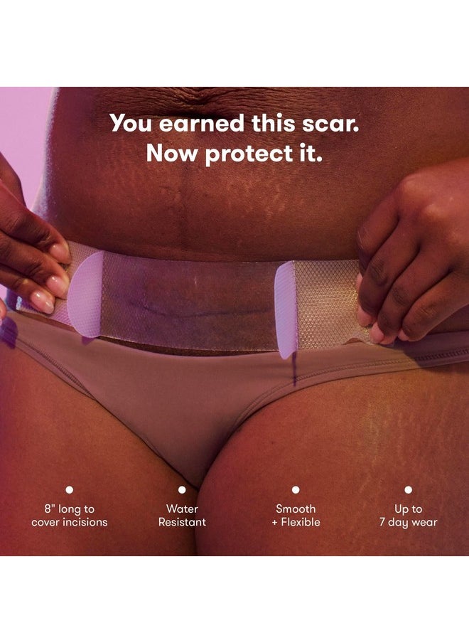 frida mom - C-Section Silicone Strips, C-Section Recovery Must Have Scar Patches, Reusable Medical Grade Treatment For Keloid Scars, Includes Case & Pouch - Image 1
