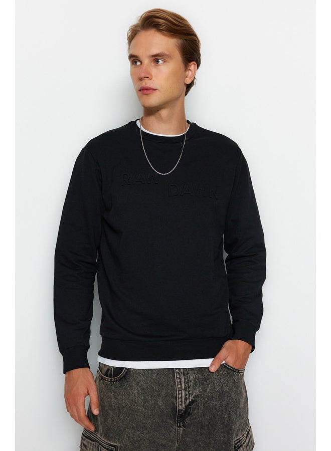 trendyol Sweatshirt - Black - Regular fit - Image 3