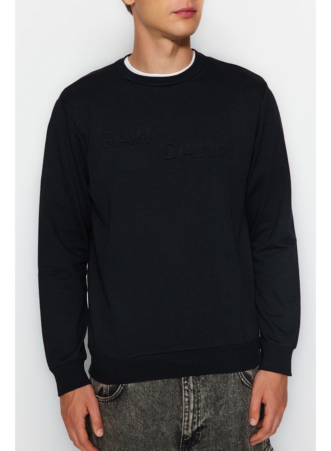 trendyol Sweatshirt - Black - Regular fit - Image 4