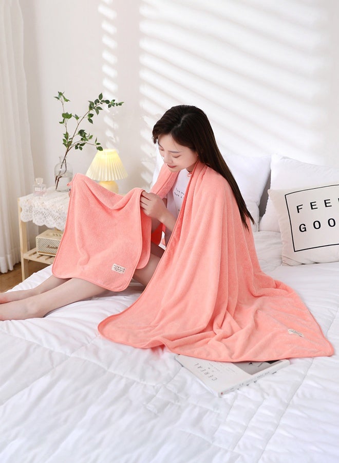 منشفة حمام للرجال والنساء | ناعمة، تمتص الماء بشكل عالي، تجف بسرعة، ومضادة للبكتيريا | 75 × 150 سم (عبوة من 1، وردي) - Image 1