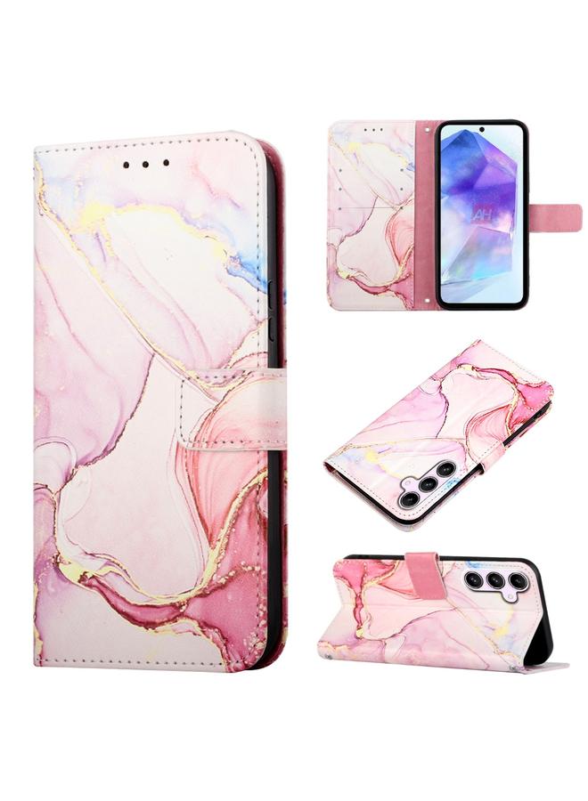 اس-توب جراب هاتف Samsung Galaxy A55 PT003 من الجلد القابل للطي بنمط رخامي - Image 1