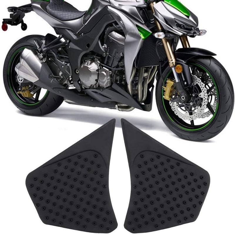 Motorcycle Side Tank Traction Pad, Anti Slip Knee Grip Protector, Gel, 1 Pair Black - Enhance Control, Reduce Rider Fatigue, Fit Z1000 14-16 - Image 3