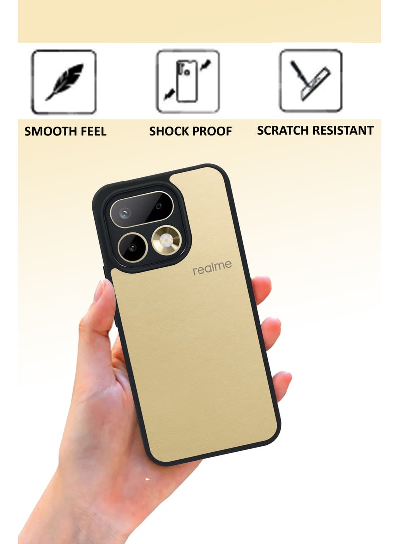 NAFCO Realme 16 Pro 5G - Hard Back Transparent Crystal Clear Case with Colourful TPU Bumper & Drop Protection Case Cover - Black - Image 3