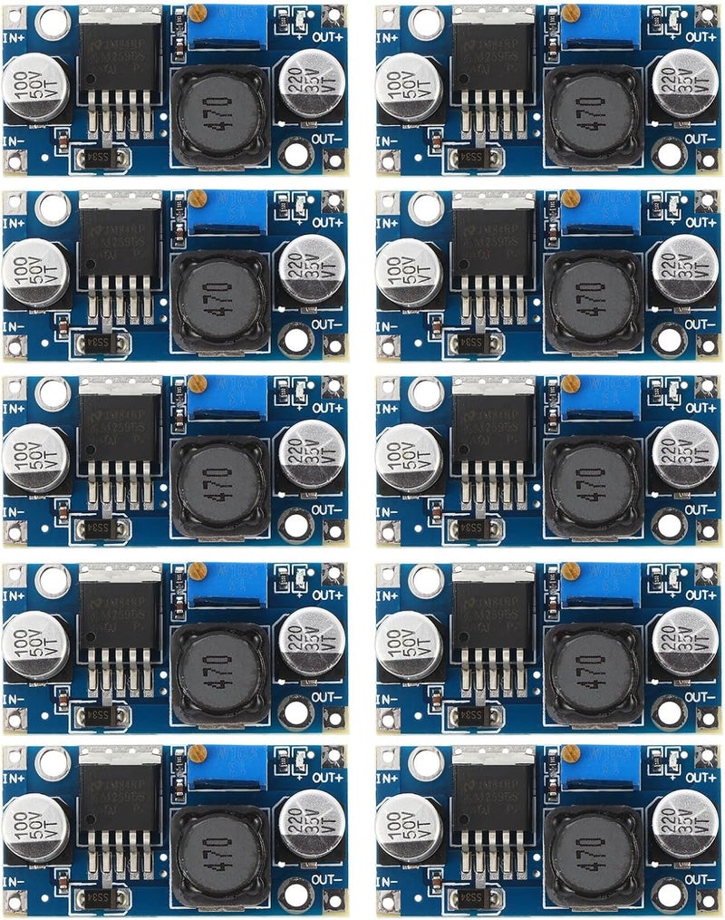 10pcs Adjustable Dc-dc Buck Converter Power Module 3a Step-Down Power Supply for Electronics DIY and Industrial Use - Image 1