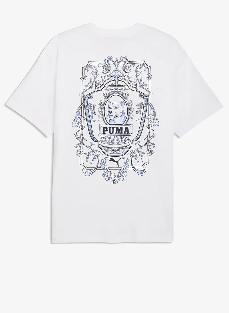 بوما Mediterranean Tiles Graphic T-Shirt