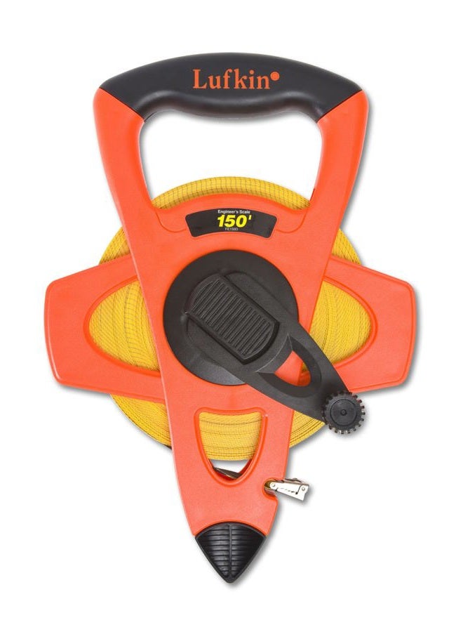 Lufkin Crescent Lufkin 1/2" x 150' Hi-Viz® Orange Engineer's Fiberglass Tape Measure - FE150D - Image 1