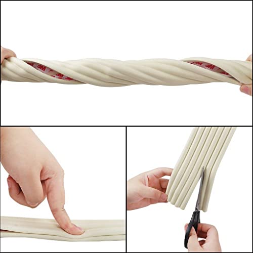 SHIDHMI Soft Baby Proofing Corner Guards & Edge Protectors-Pre-Taped Table Corner Protector,Child Safety for Babies,Toddles,Kids Corner Covers Furniture,Table,Desk (Proofing Guards Strip B, Cream) - Image 4