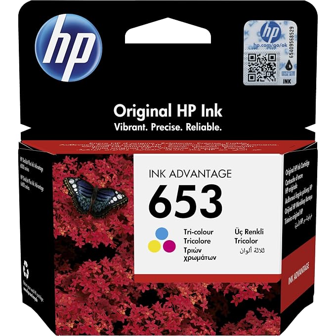 653 Tri-Color Original Ink Advantage Cartridge, 3Ym74Ae-1pc