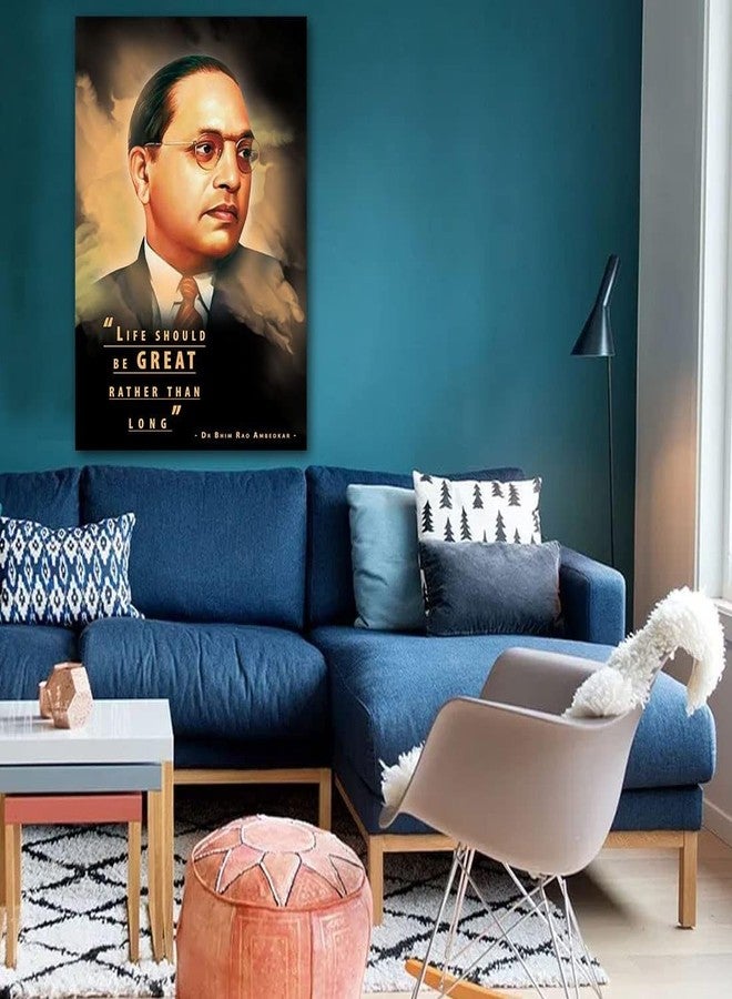Akki World Dr. Bhim Rao Ambedkar Motivational Thought Wall Poster for Kids Room, Bedroom, Living Room, (Multicolor, Size -30 Cm X 45 Cm) - Image 2